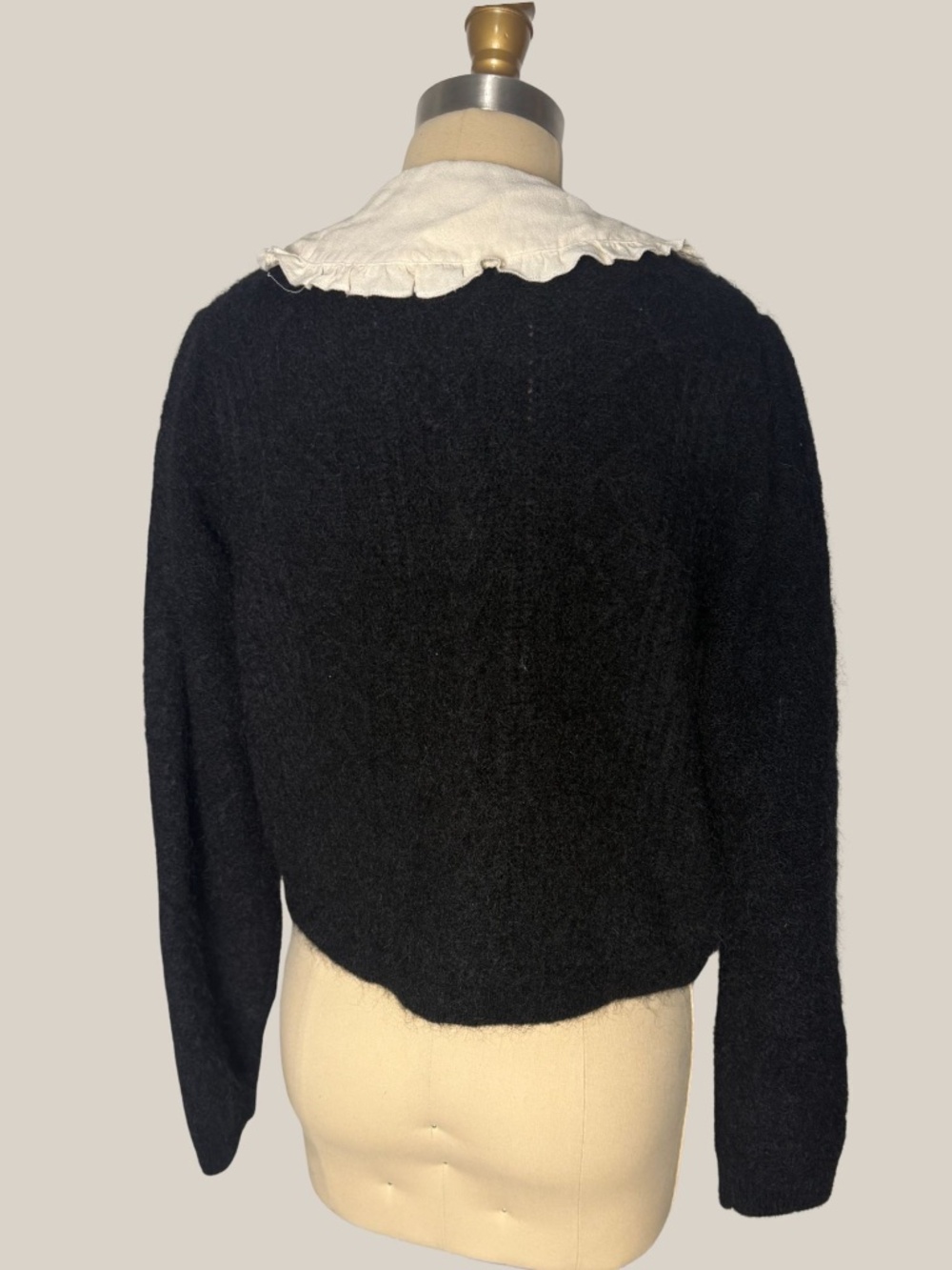 Sandro Knitted Button-Fastening Cardigan - Picture 3 of 5